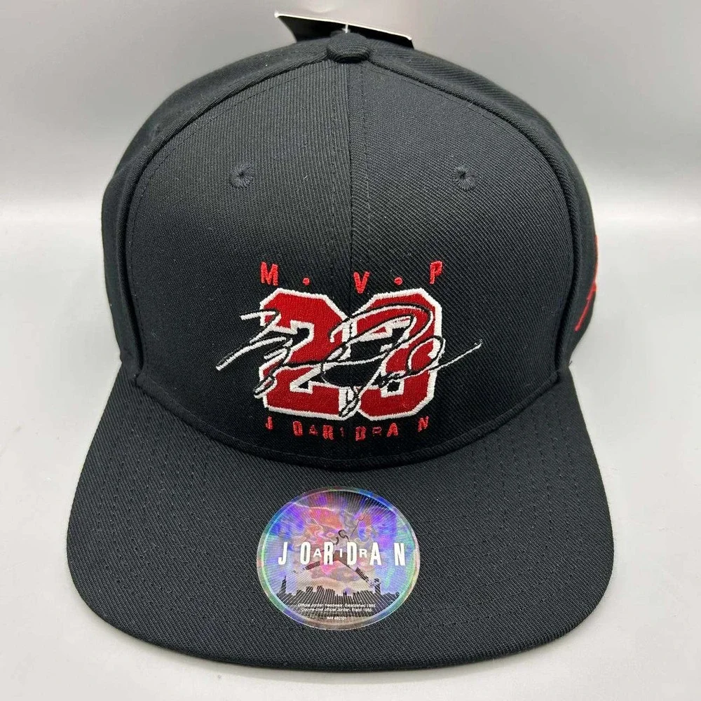 Air Jordan 23 Hat Men Black MVP Embroidered Logo Jumpman Snap Back Cap New